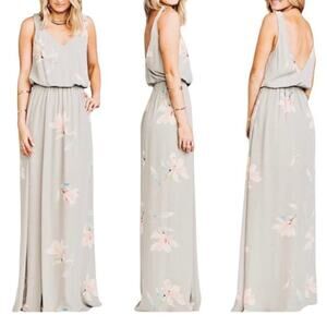 Show Me Your Mumu Kendall Chiffon Bridesmaid Prom Maxi Dress Size Small NWT